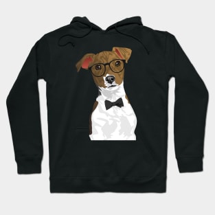 Hipster Russell Terrier Dog T-Shirt Hoodie